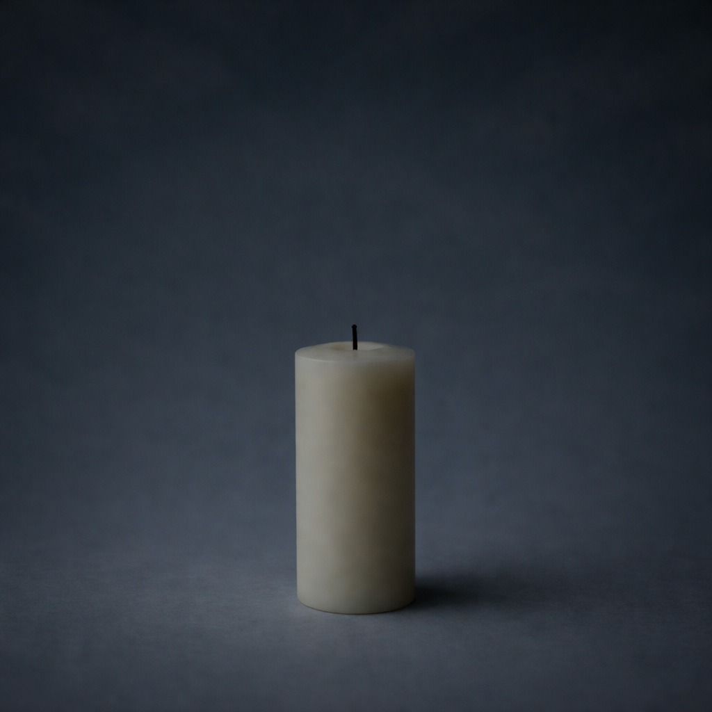 Unlit healing candle